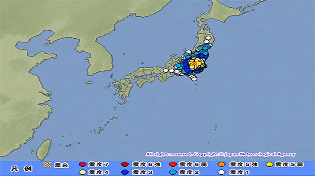 Tokyo Diguncang Gempa 5,6 SR