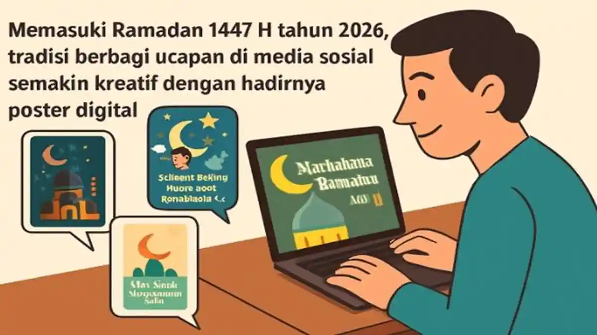 20 Contoh Prompt AI Image Generator untuk Poster Ucapan Ramadan 1447 H
