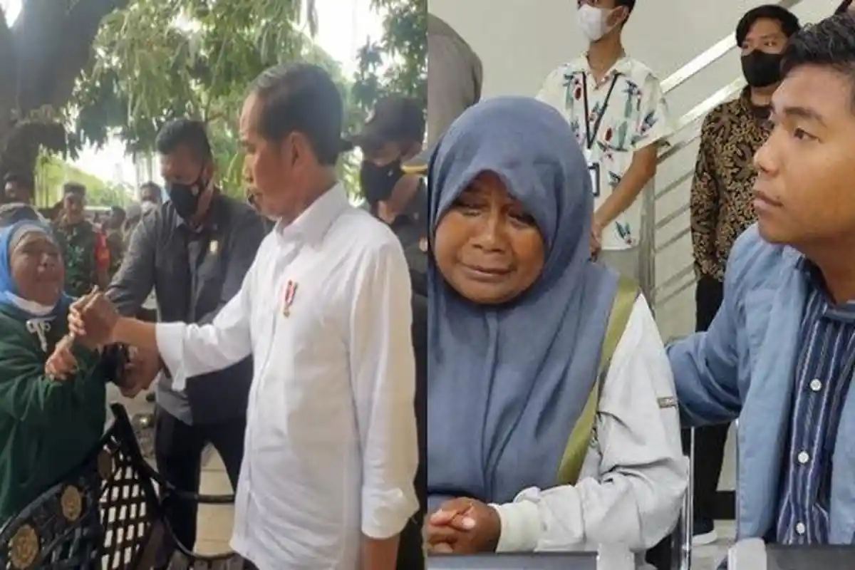 Ingat Emak-emak di Manado yang Pegang Tangan Jokowi Sambil Menangis? Kini Nasib Anaknya Berubah