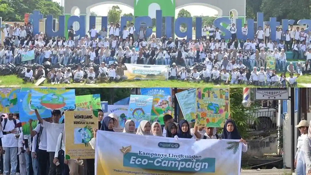 100 Kantong Sampah Dikumpulkan Mahasiswa FHIL UHO Kendari, Ajak Warga ...