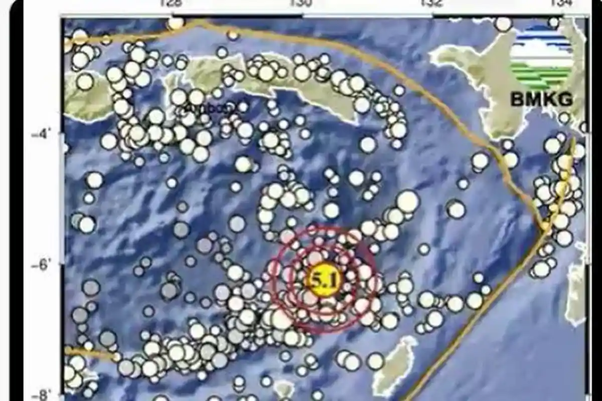 Baru Saja 2024! Info Gempa Hari Ini Tanimbar BMKG, Pusat Gempa Terkini 2 Menit yang Lalu M5.1 Maluku