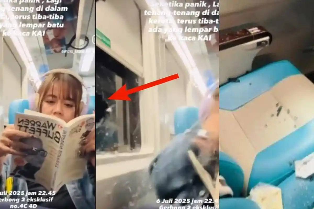 "Mbak, Wajah dan Leher Berdarah", Kata Penumpang Saat Widya Terkena Lemparan Batu di Kereta Sancaka
