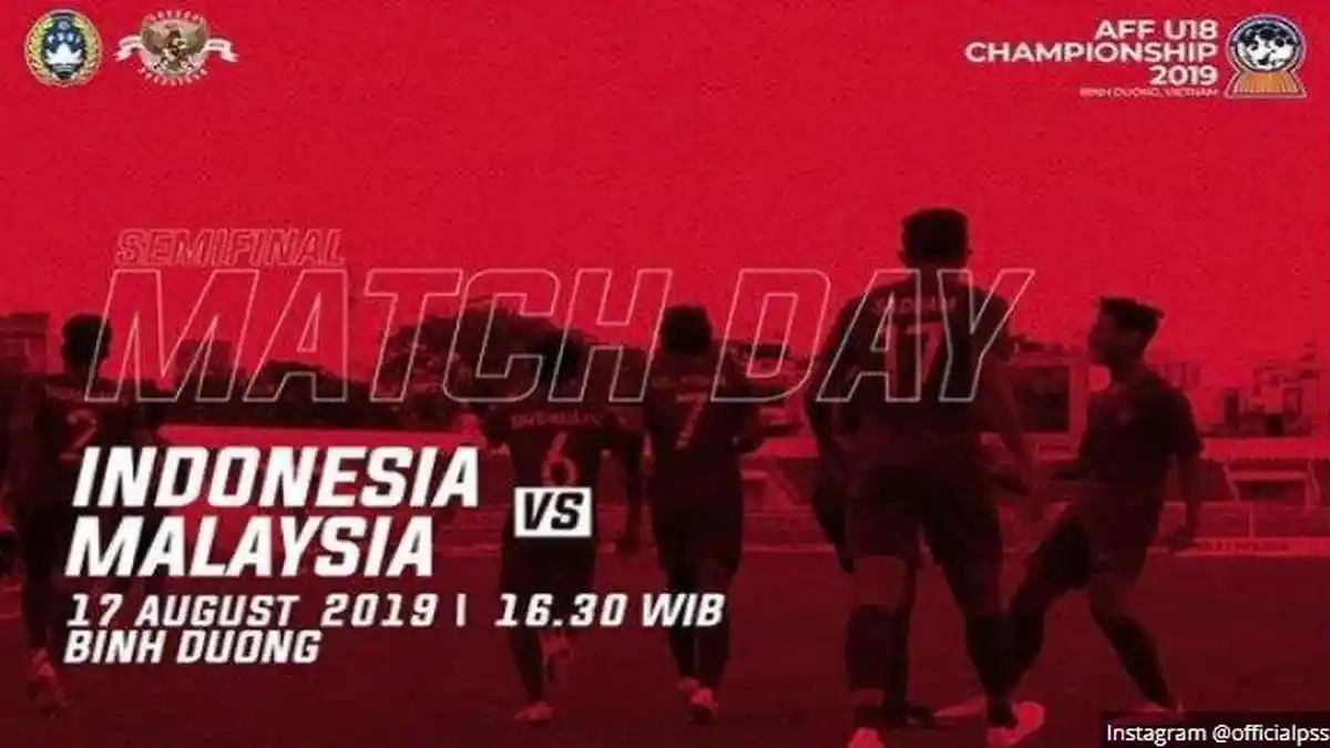 SEDANG BERLANGSUNG Live Streaming Timnas U-18 Indonesia vs Malaysia di Semifinal Piala AFF U-18