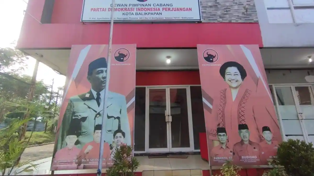 Pasca Pencalonan Ganjar Pranowo Jadi Capres, tak Ada Aktivitas di Kantor DPC PDIP Balikpapan