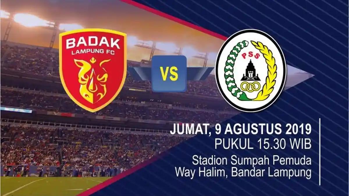 LINK LIVE STREAMING Liga 1 Perseru Badak Lampung FC vs PSS Sleman Jumat 9 Agustus 2019 Jam 15.30 WIB