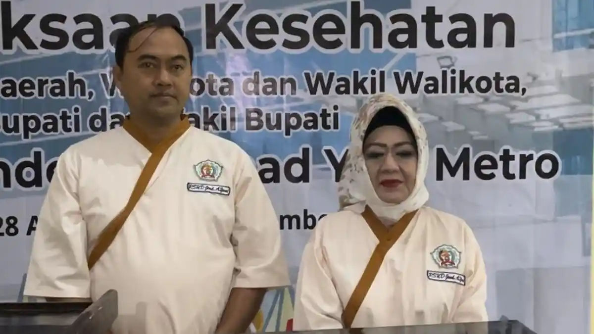 Enam Calon Kepala Daerah Cek Kesehatan di RSUD Ahmad Yani Metro Lampung