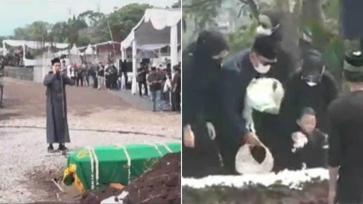 10 Potret Haru Pemakaman Eril, Tanah Pertama dari Ridwan Kamil hingga Bunga dari Arkana