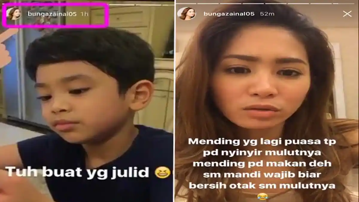 Disebut Bukan Anak Kandungnya, Bunga Zainal Posting Video Ini Untuk Netizen yang Julid Saat Puasa
