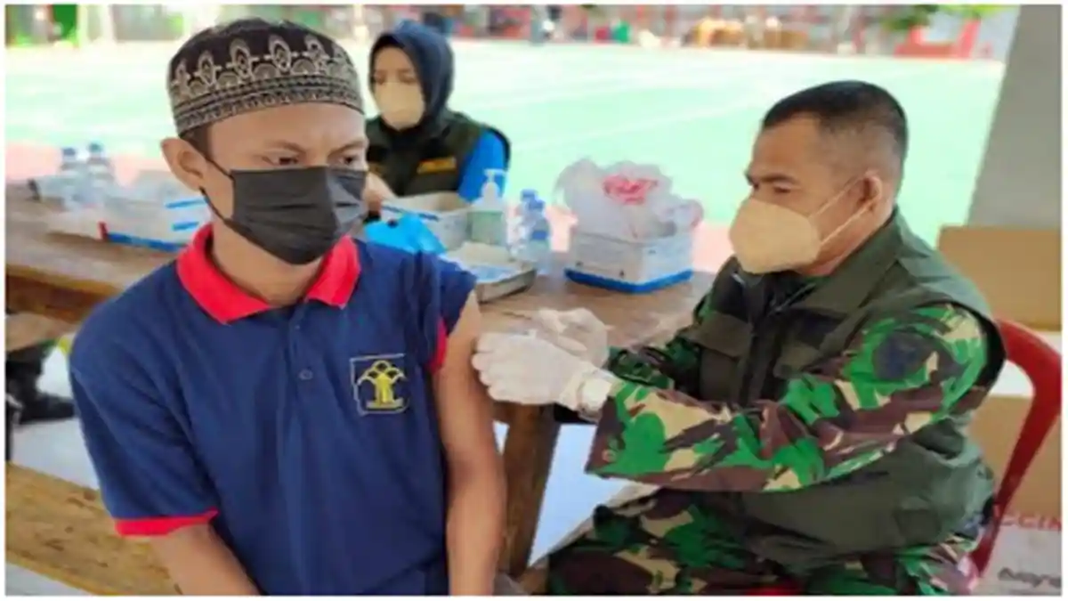 149 Warga Binaan Lapas IIB Kayuagung Jalani Vaksinasi Dosis 2