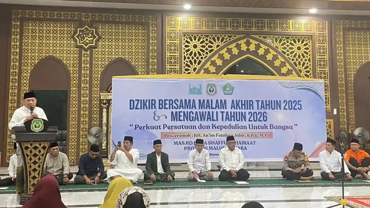 Lantunan Dzikir Sambut Tahun Baru 2026 di Maluku Utara