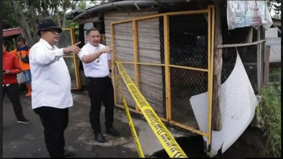 Seperti Ini Penanganan Longsor di Jembatan Sukorame Kota Batu