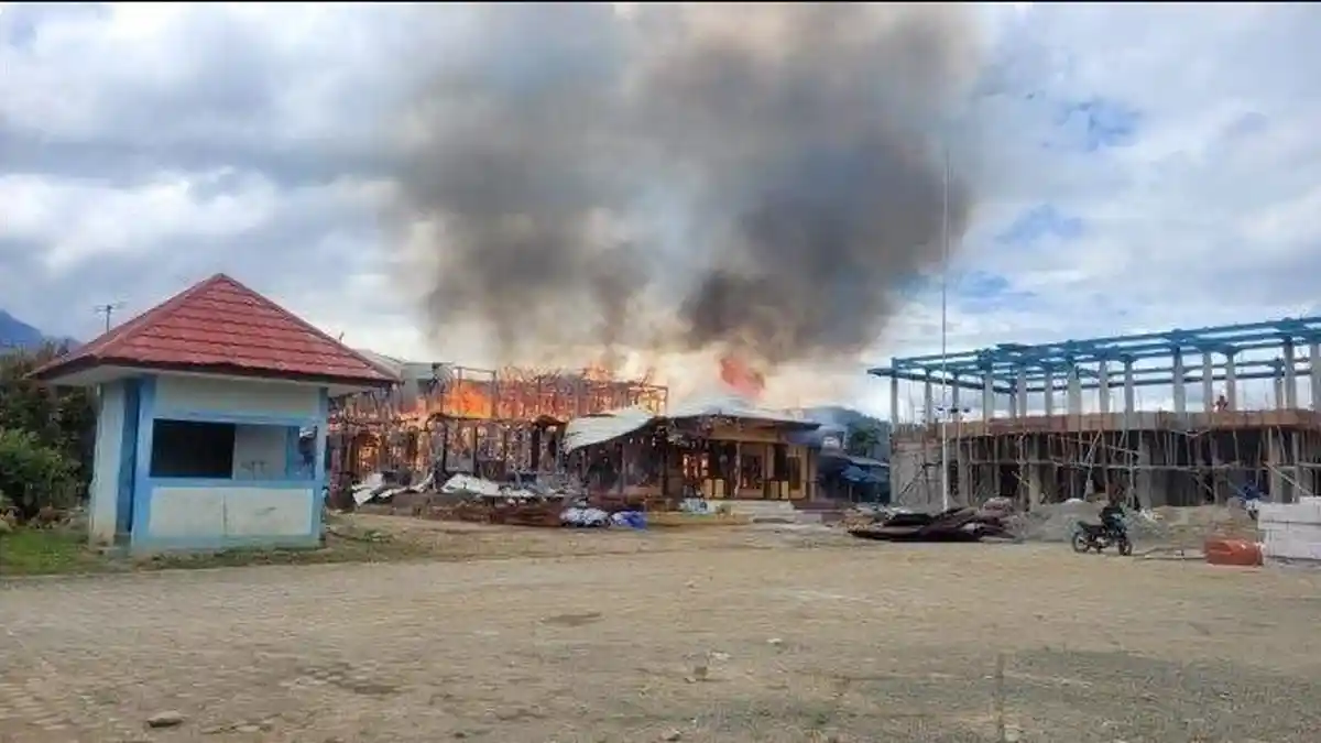 KKB Papua Pimpinan Jonatan Pigai Klaim Bakar Kantor Bupati Odiyai