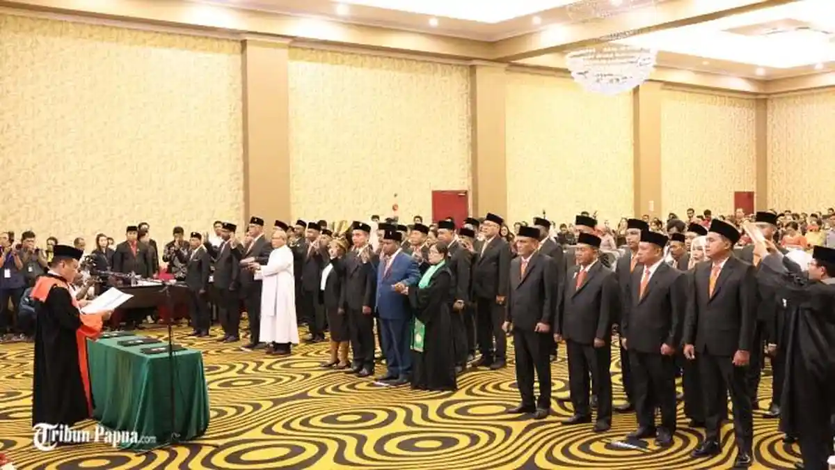 Ini Daftar Nama 34 Anggota DPR Papua Selatan yang Baru Dilantik di Merauke Hari Ini 