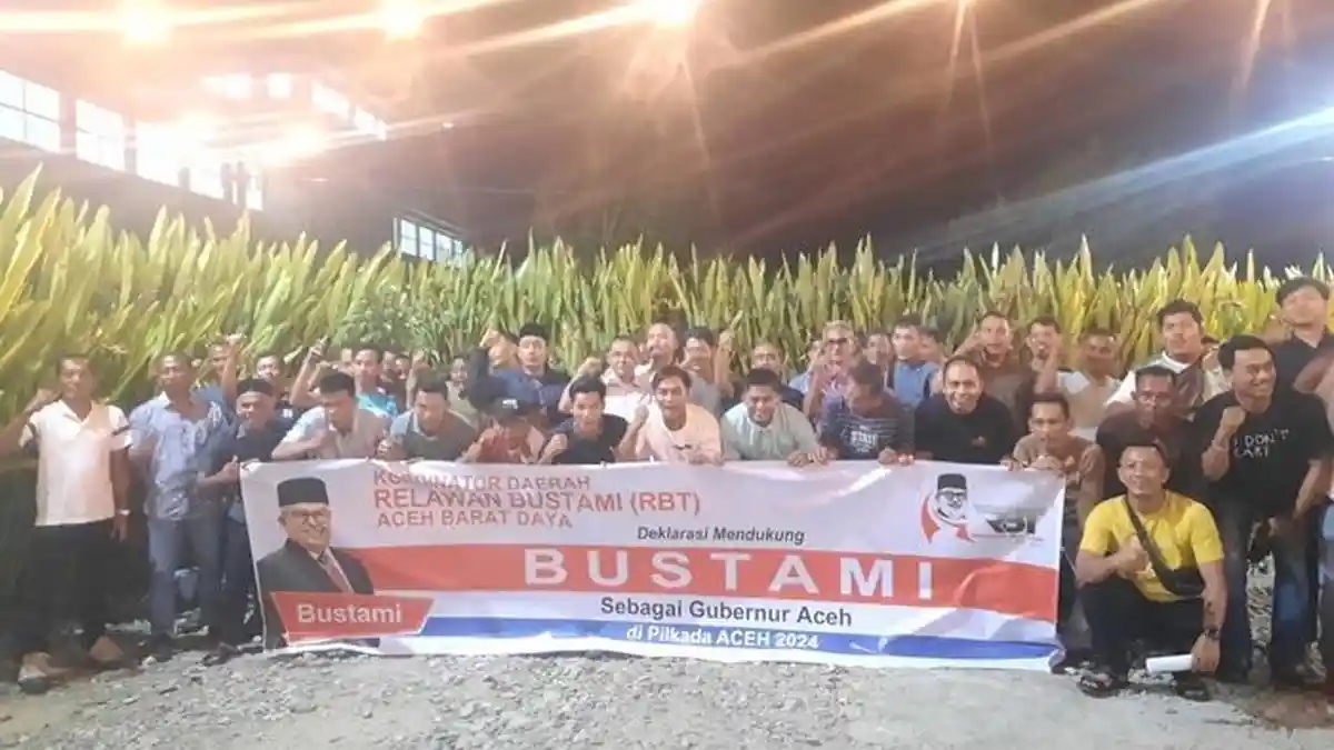 Masyarakat Abdya Deklarasi Dukung Bustami Hamzah Sebagai Cagub Aceh, Namakan Diri RBT