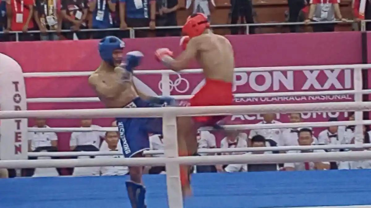 5 Fighter Kick Boxing Jateng Melaju ke Partai Final PON Aceh Sumut 2024