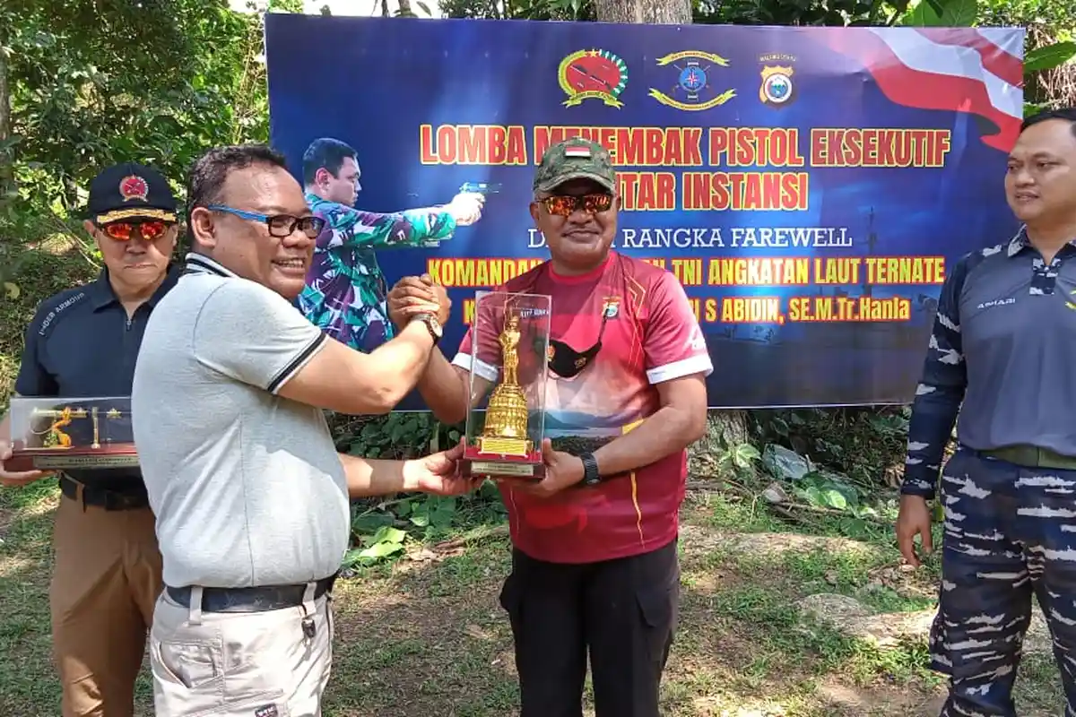 Instansi di Ternate Meriahkan Lomba Menembak Farewell Komandan Lanal Ternate