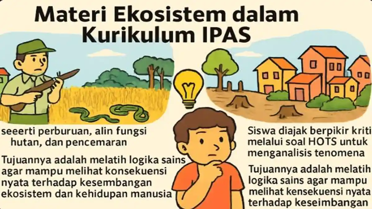 Ringkasan Materi IPAS Kelas 3 SD BAB 3 Kurikulum Merdeka, Pembahasan Tentang Ekosistem