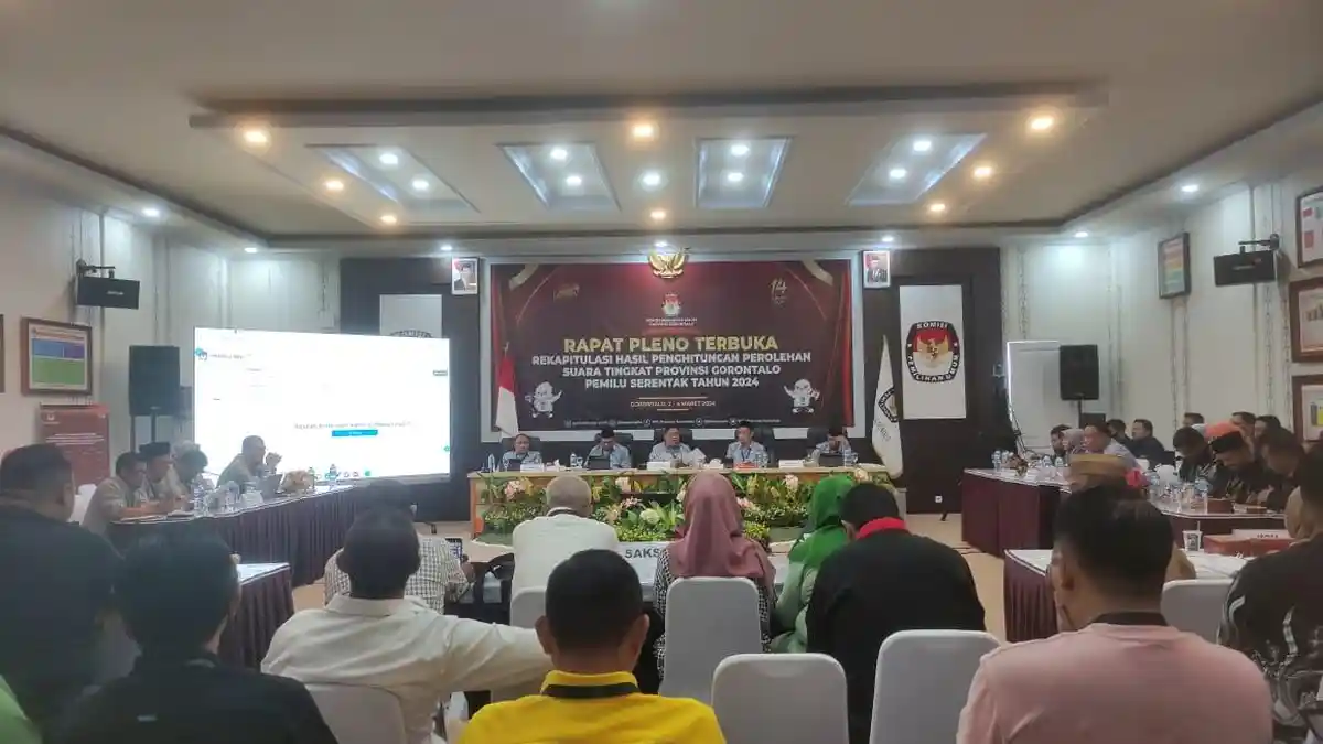 BREAKING NEWS KPU Provinsi Gorontalo Gelar Rapat Pleno Rekapitulasi Suara Pemilu 2024
