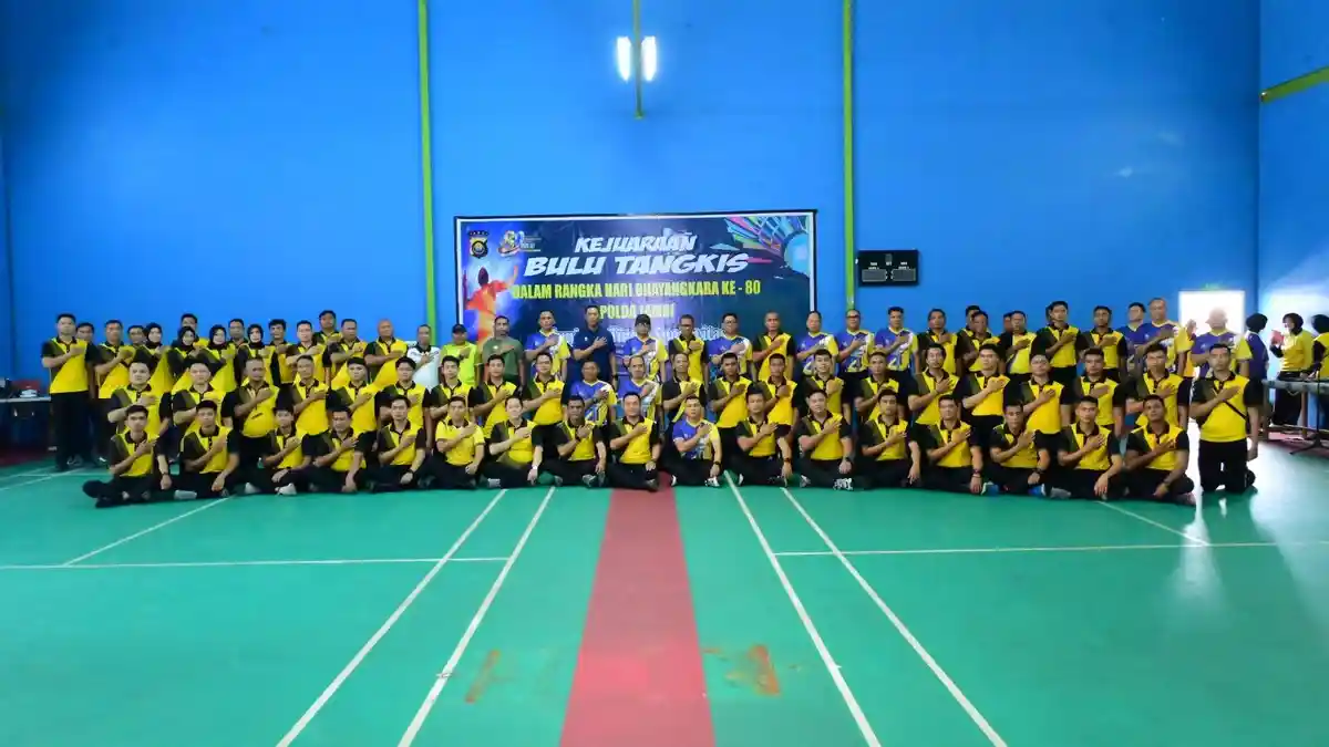 Polda Jambi Resmi Buka Kejuaraan Bulu Tangkis HUT Bhayangkara ke-80 Tahun 2026 - Tribunjambi.com