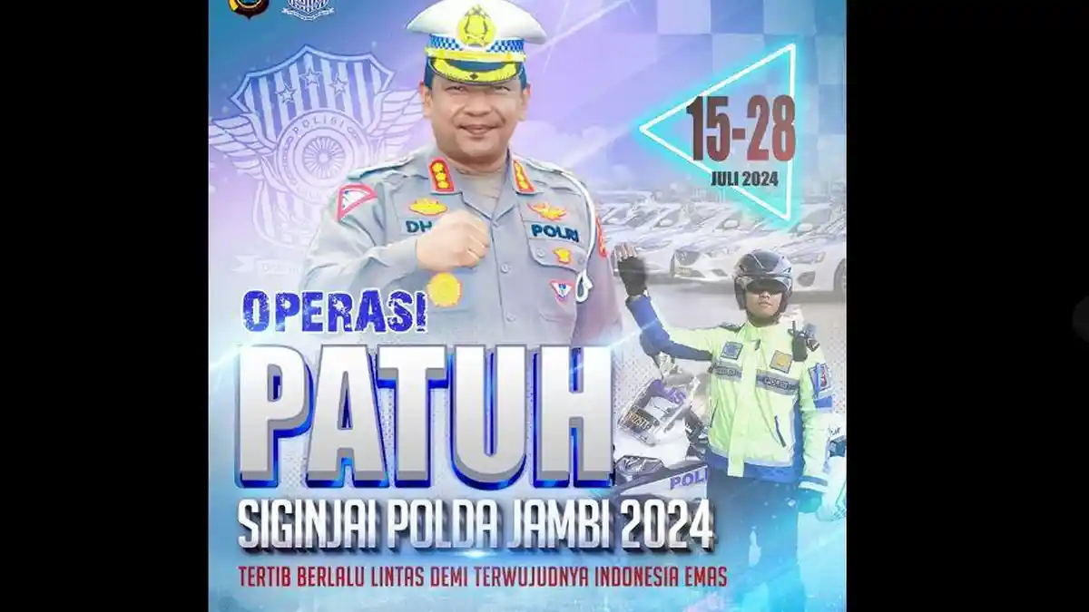 Hari Ini Mulai Razia Operasi Patuh 2025 di Jambi, Tilang Mnaual dan ETLE