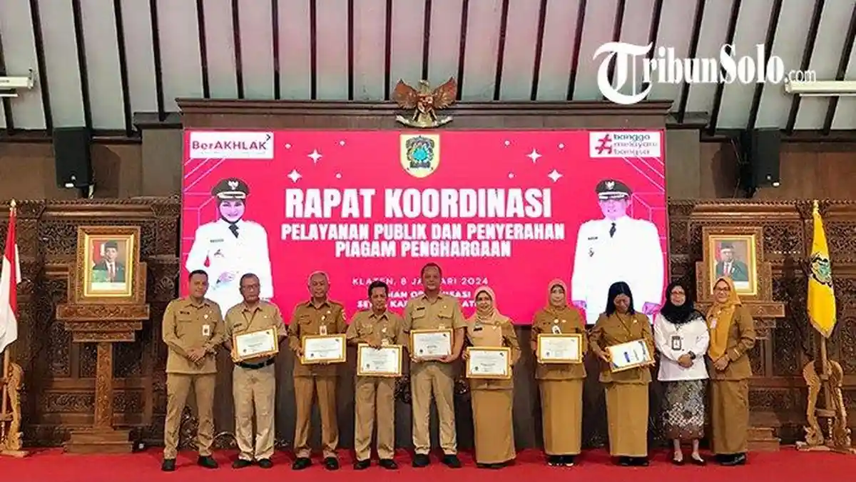 Pelayanan Publik Klaten Raih Predikat Zona Hijau dari Ombudsman RI dan Sangat Baik dari Kemenpan RB