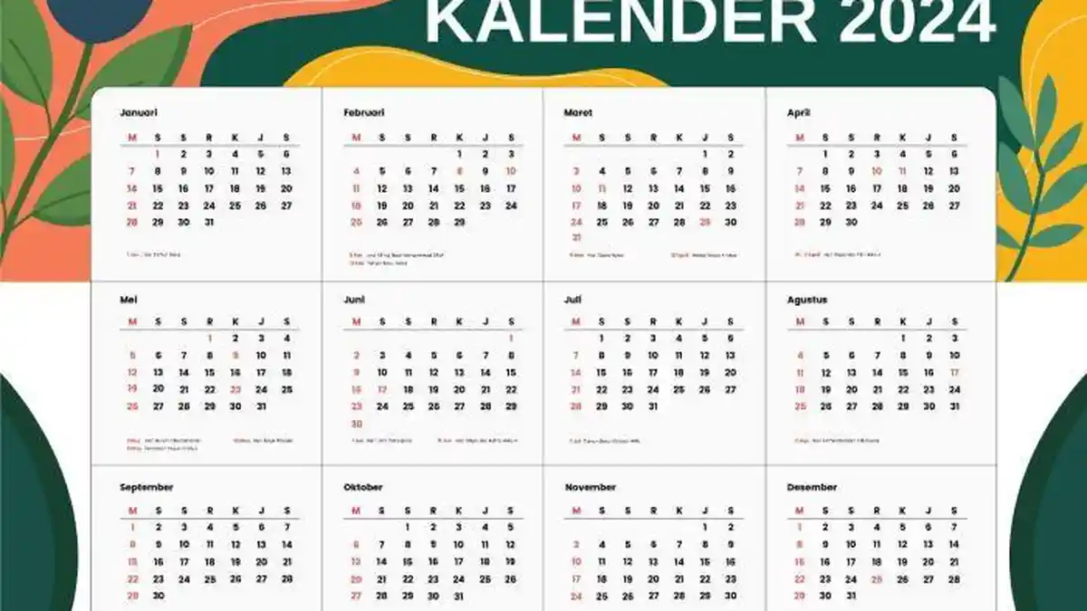 Kalender 2024 Daftar Libur Nasional, Cek Link Download Kalender Hijriyah dan Jawa Secara Gratis!
