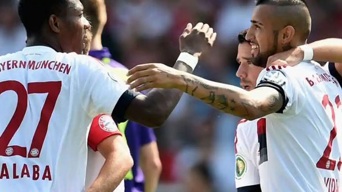 Gol Perdana Arturo Vidal Antar Muenchen ke Babak Kedua Piala Jerman
