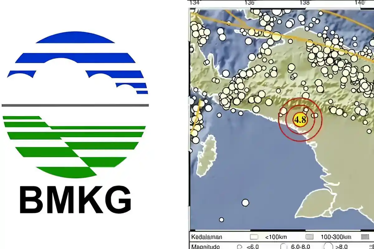 Gempa Hari Ini Magnitudo 4.8 Hantam Nduga Papua di Kedalaman 12 Km, Cek Pusat Gempa Terkini via BMKG