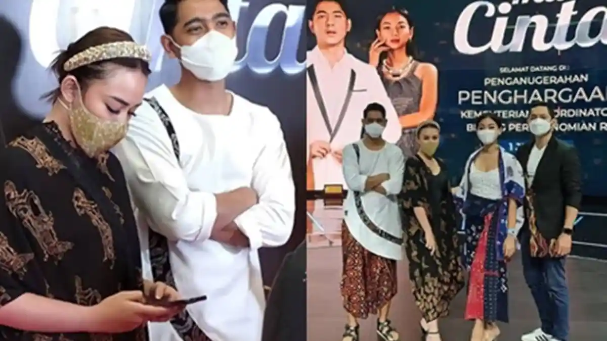 Amanda Manopo dan Arya Saloka Kompak Pakai Batik Saat Terima Penghargaan, Masker Manda Paling Beda
