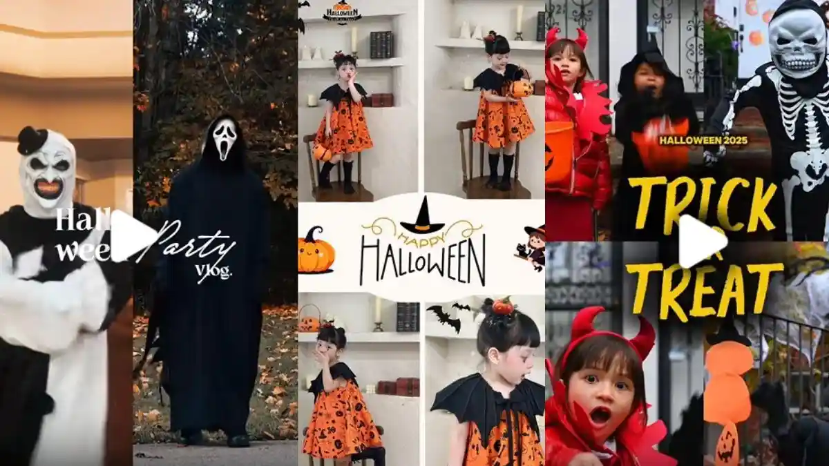 50 Template CapCut Hari Halloween 2025, Rayakan Pakai Twibbon Video dan Share ke IG!