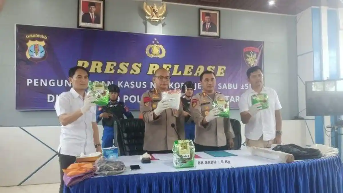 Polisi Temukan Modus Baru Peredaran Sabu 5 Kg di Tarakan, Pakai Pemberat Besi