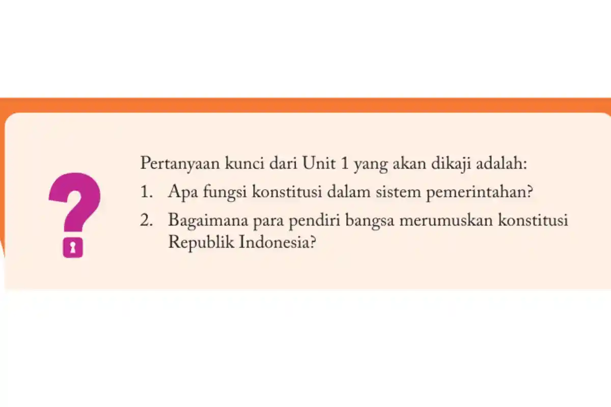 Kunci Jawaban PKN Kelas 11 Halaman 72 Kurikulum Merdeka: Konstitusi