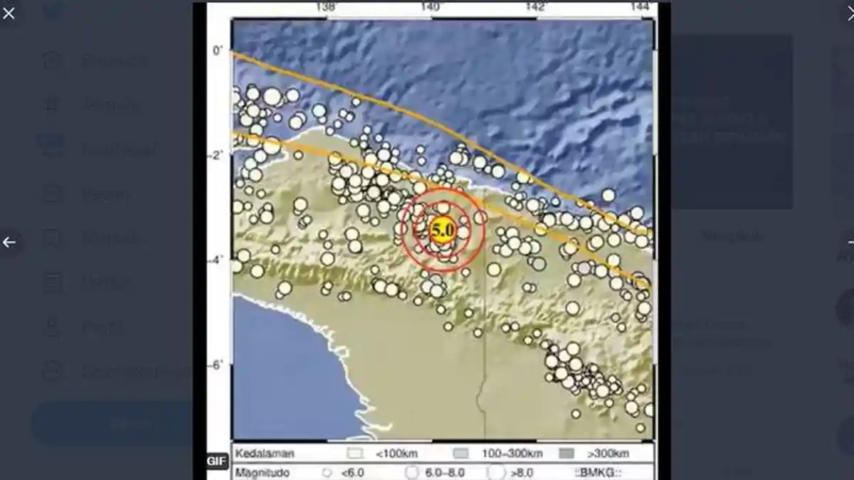 Gempa Bumi Terkini - Dua Gempa Terjadi di Indonesia Timur Pagi Ini, Magnitudo di Atas 4