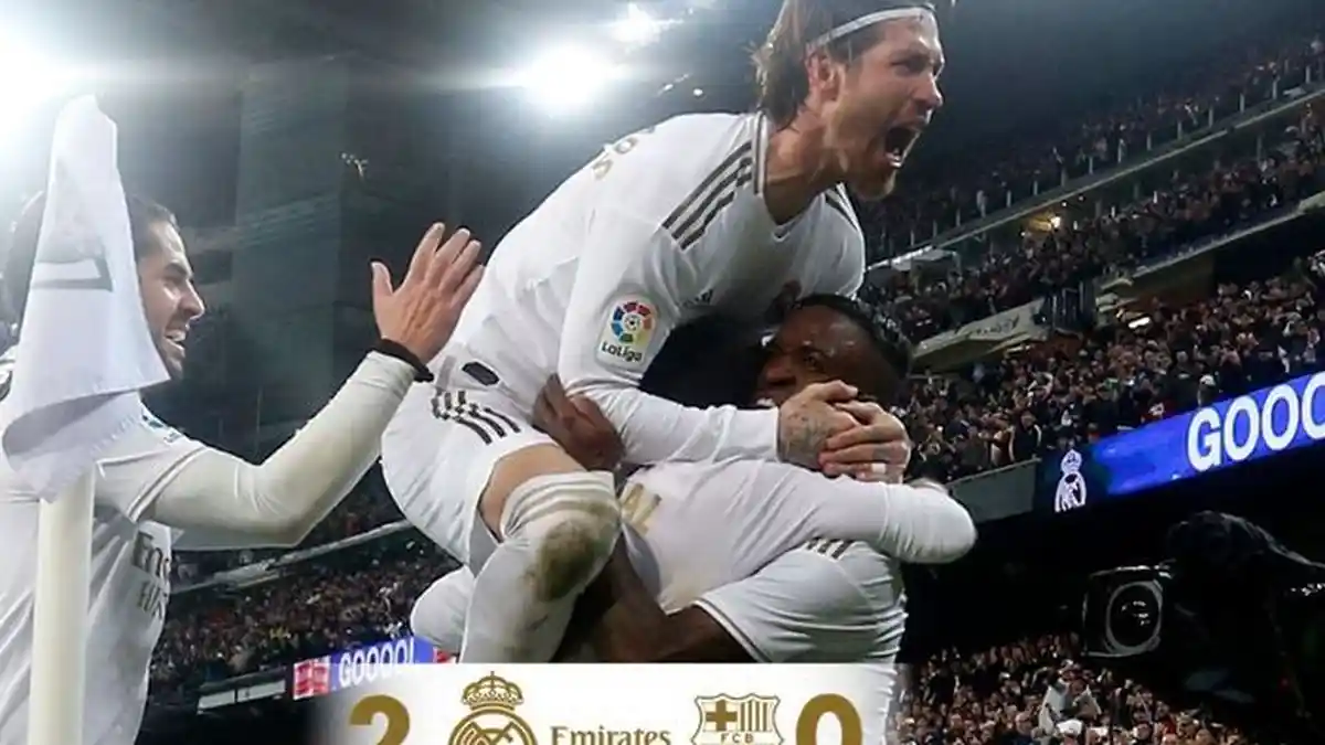 El Clasico Spanyol: Bocah Ajaib Vinicius Pecahkan Rekor Messi, Real Madrid Kini Pamuncak