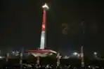 Aksi 300 Drone di Count Down Asian Games 2018