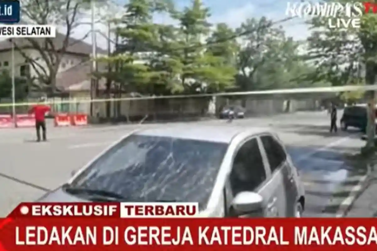 Satu Jemaah Hampir Terbakar saat Menahan Terduga Peledak Bom di Gereja Katedral Makassar