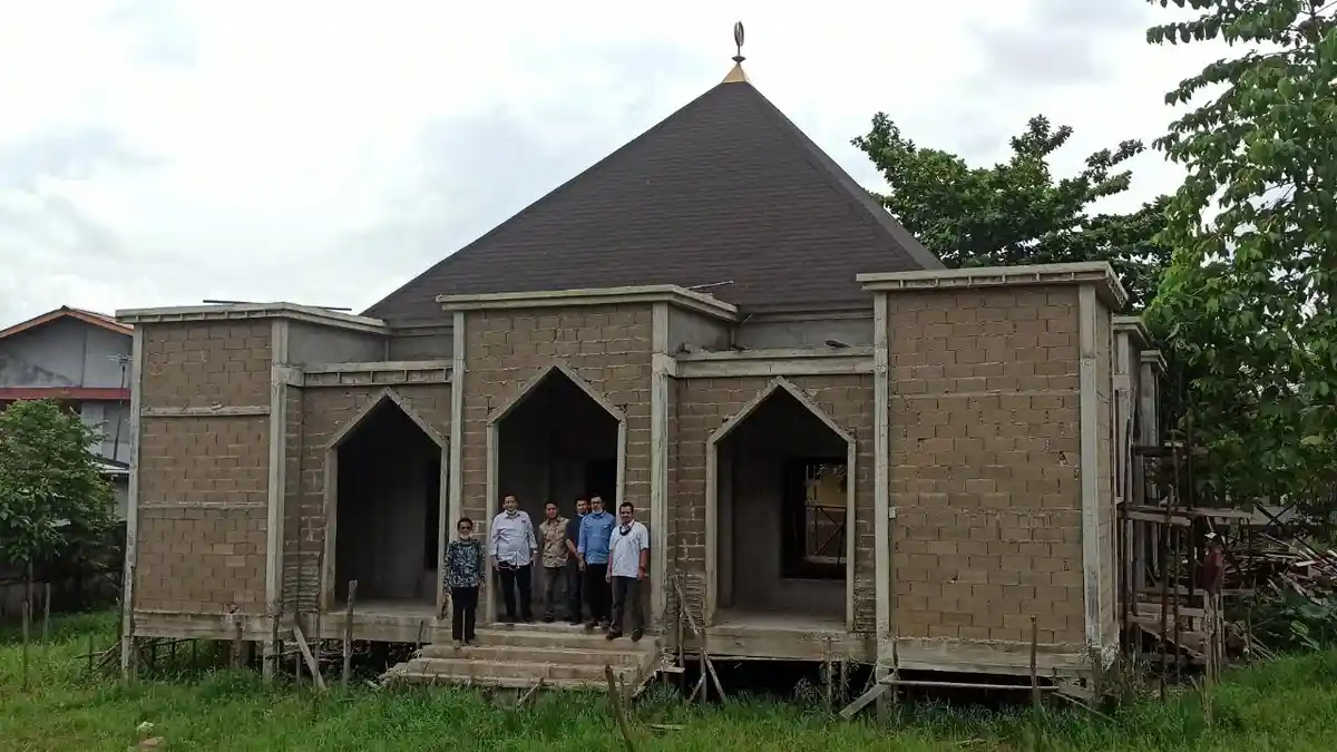 Pembangunan Masjid Al-Arsyad UPB Pontianak Capai 70 Persen
