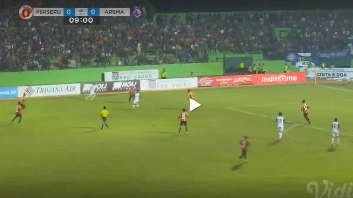 Perseru Serui Vs Arema FC, Babak Pertama Imbang 0-0