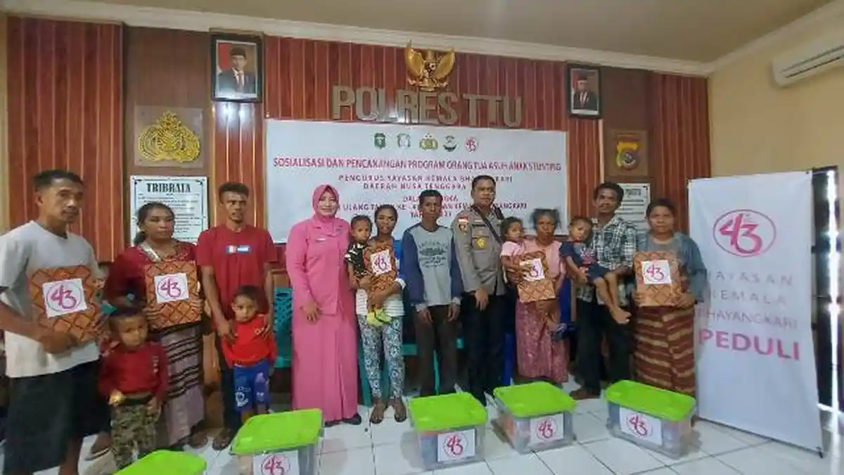 Polres TTU Canangkan Program Gerakan Orangtua Asuh Bagi Anak Stunting