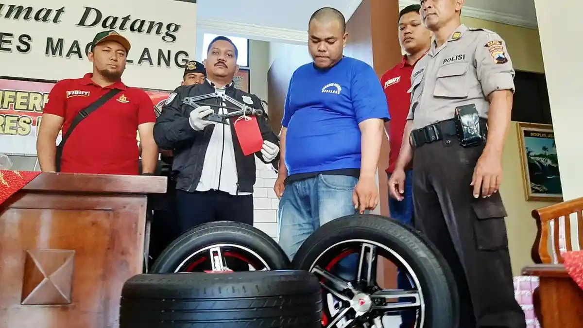 Sakit Hati, Pemuda di Magelang Curi Ban Mobil Saudaranya, Ternyata Salah Sasaran