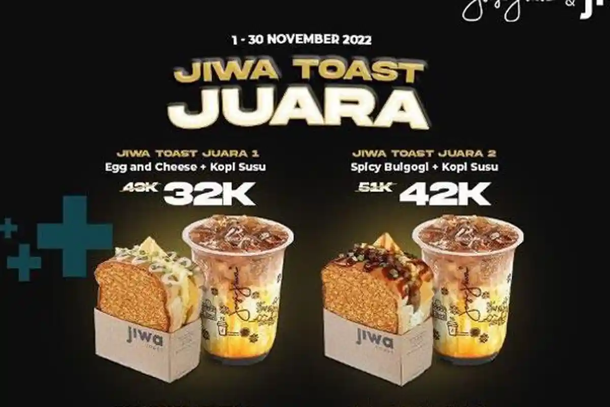 Promo Janji Jiwa November: Toast + Kopi Susu harga Rp32 Ribu