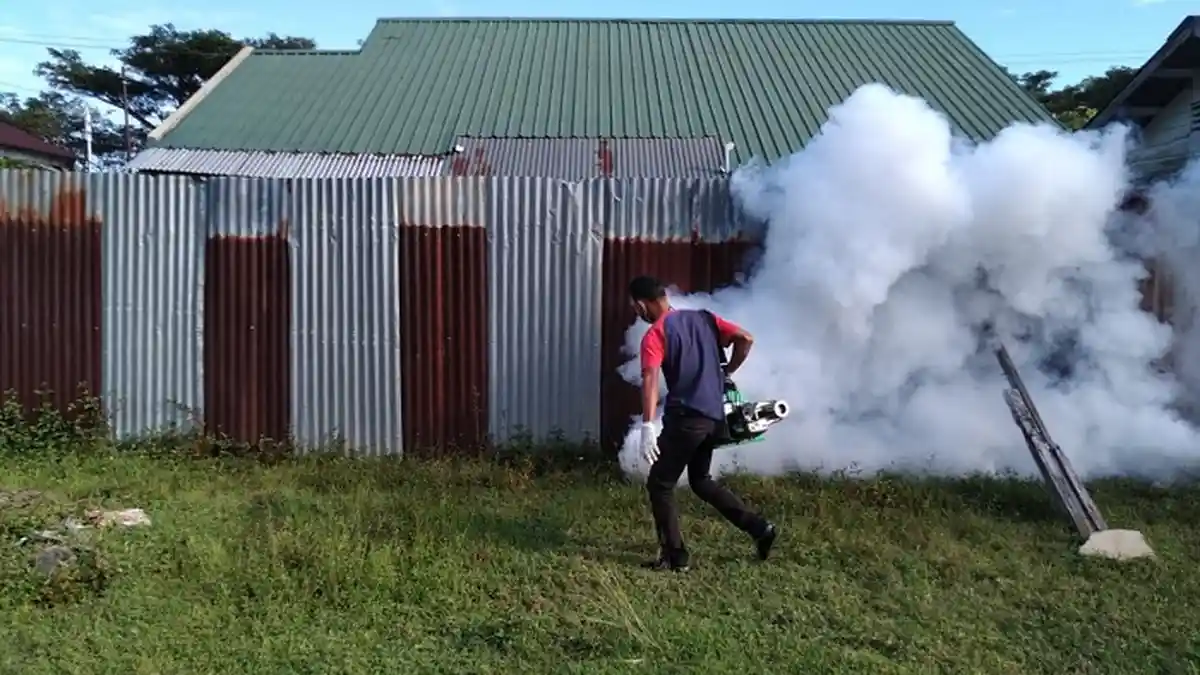 Cegah DBD, Kodim Aceh Jaya Lakukan Fogging