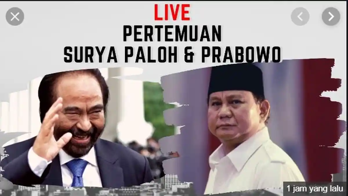 BEGINI ISI Pertemuan Prabowo dan Surya Paloh, Benarkah Hanya Bahas Soal kebangsaan?