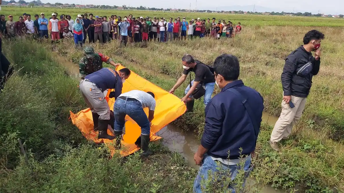 Penemuan Mayat Wanita Telungkup di Persawahan Dukuhturi Tegal, Warga Sempat Dengar Keributan
