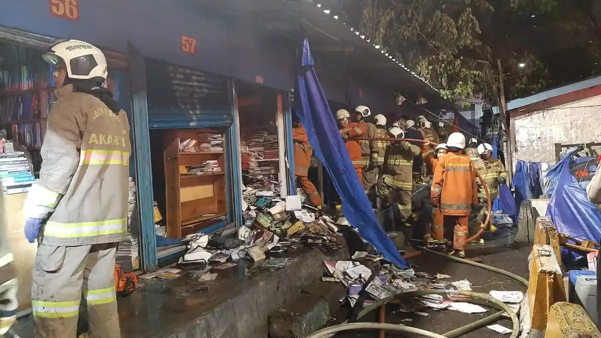 12 Toko Buku di Pasar Senen Terbakar, Terungkap Ini Penyebabnya 