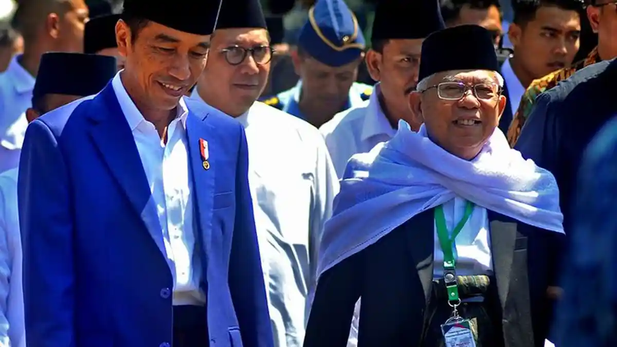 Usai Temui Jokowi, Ma'ruf Amin Sambangi PBNU, Inisial M Apakah Ma'ruf ?