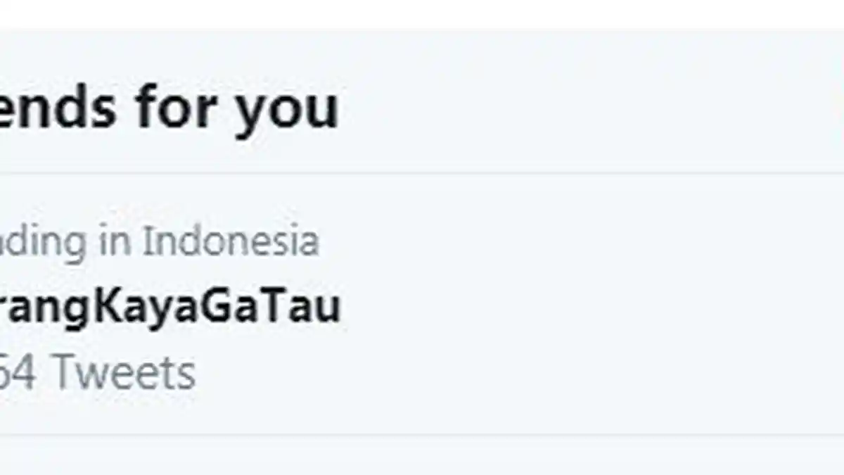 Tagar ' OrangKayaGaTau ' Trending di Twitter, Simak Yu Hal-Hal Apa yang Tidak Diketahui Orang Kaya