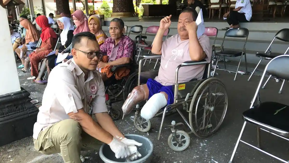 Berkah Bulan Ramadan, 50 Tuna Daksa di Jepara Dapat Bantuan Kaki dan Tangan Palsu
