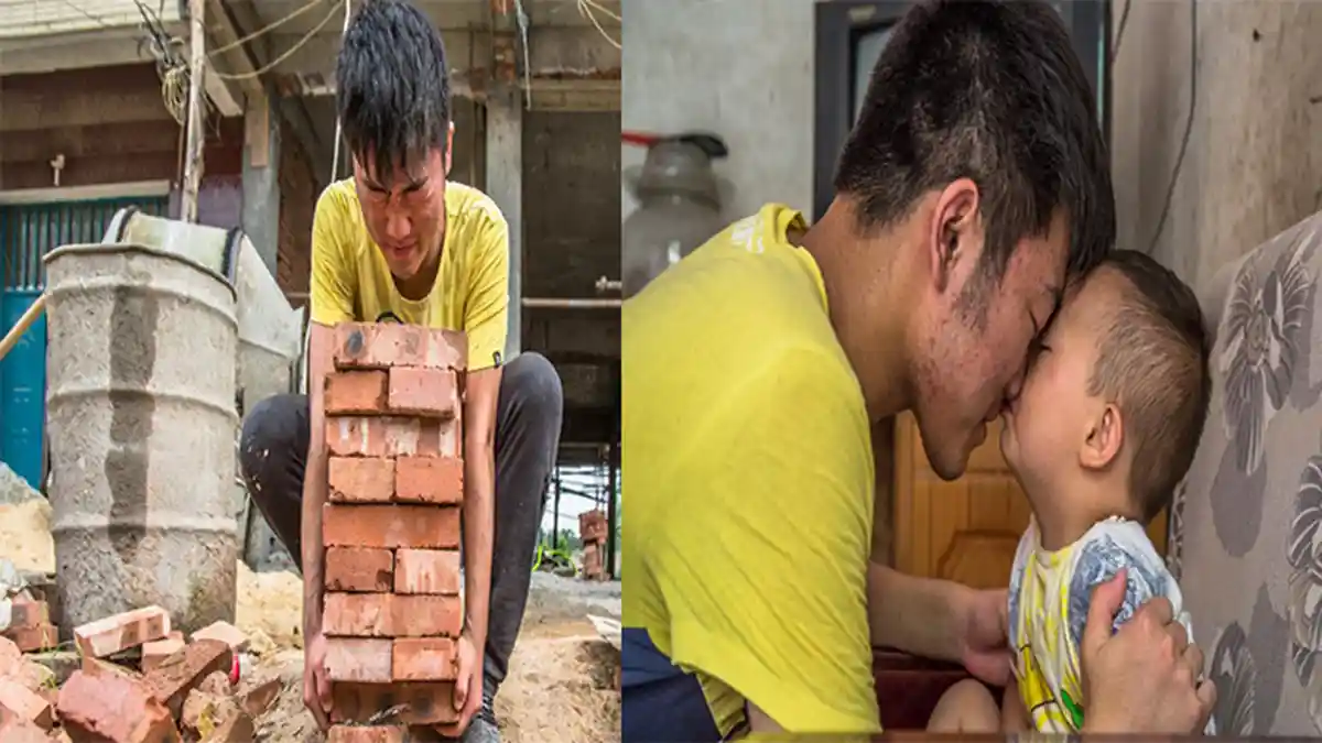 Adik Sakit Kanker, Remaja Ini Kerja Keras Sebagai Buruh Bangunan, Hal Tak Terduga Kemudian Terjadi