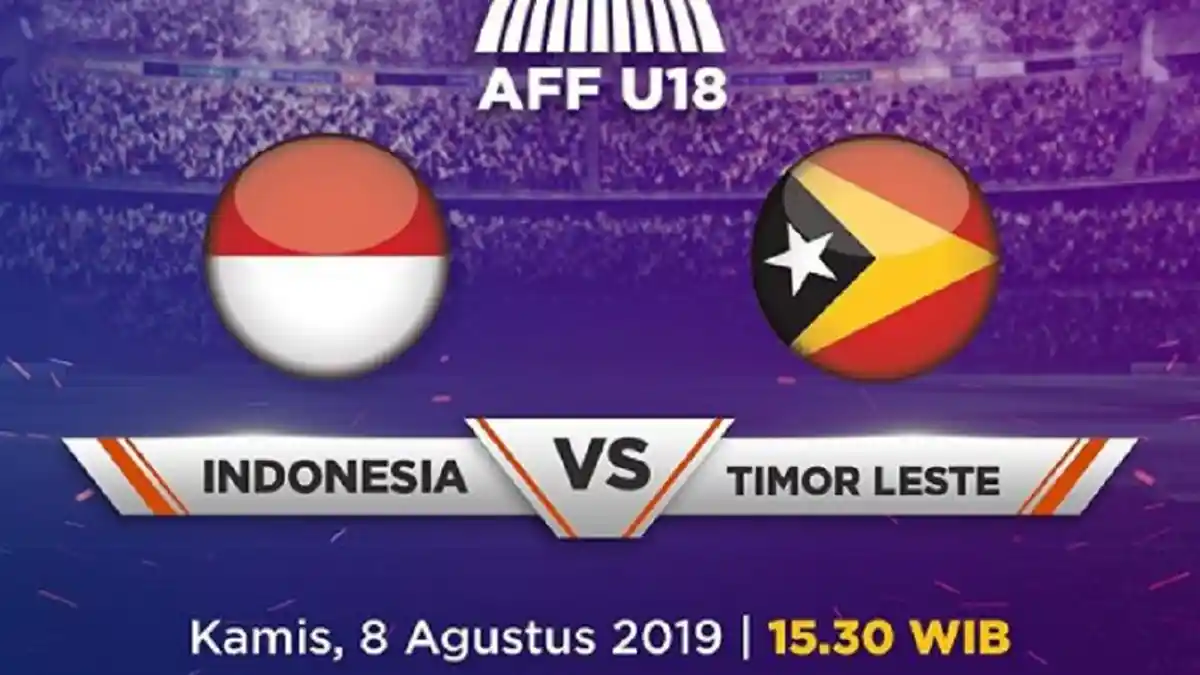 SEDANG BERLANGSUNG Live TV Online dan SCTV Timnas U-18 Indonesia vs Timor Leste, Piala AFF 2019